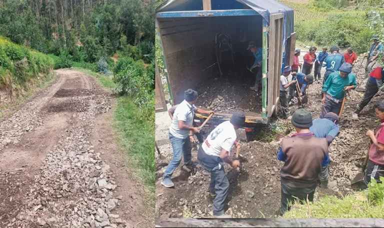 MANOS A LA OBRA: POBLADORES EJECUTAN SU CARRETERA ANTE DESATENCIÓN DE AUTORIDADES