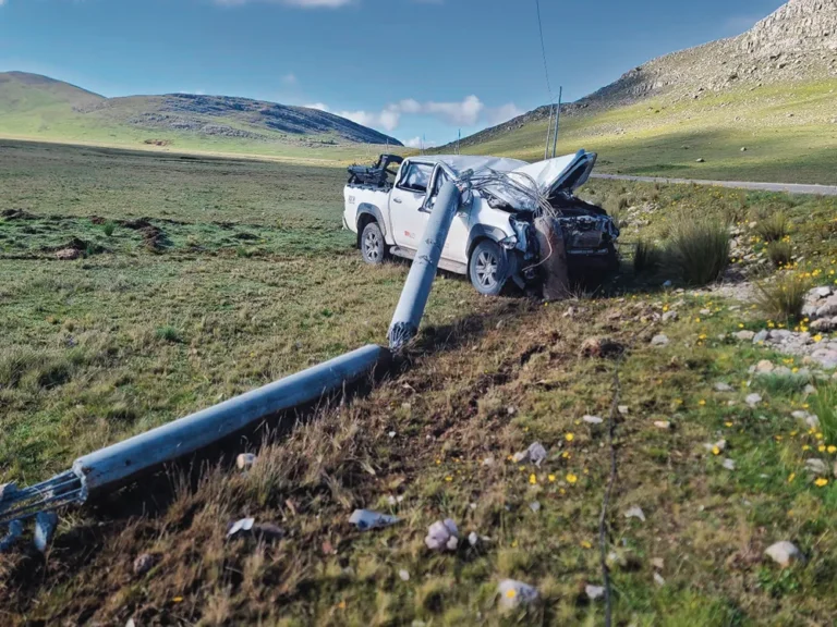 POR EVITAR ATROPELLAR A VICUÑA: CAMIONETA SE DESPISTA EN LA VÍA TARMA-JAUJA