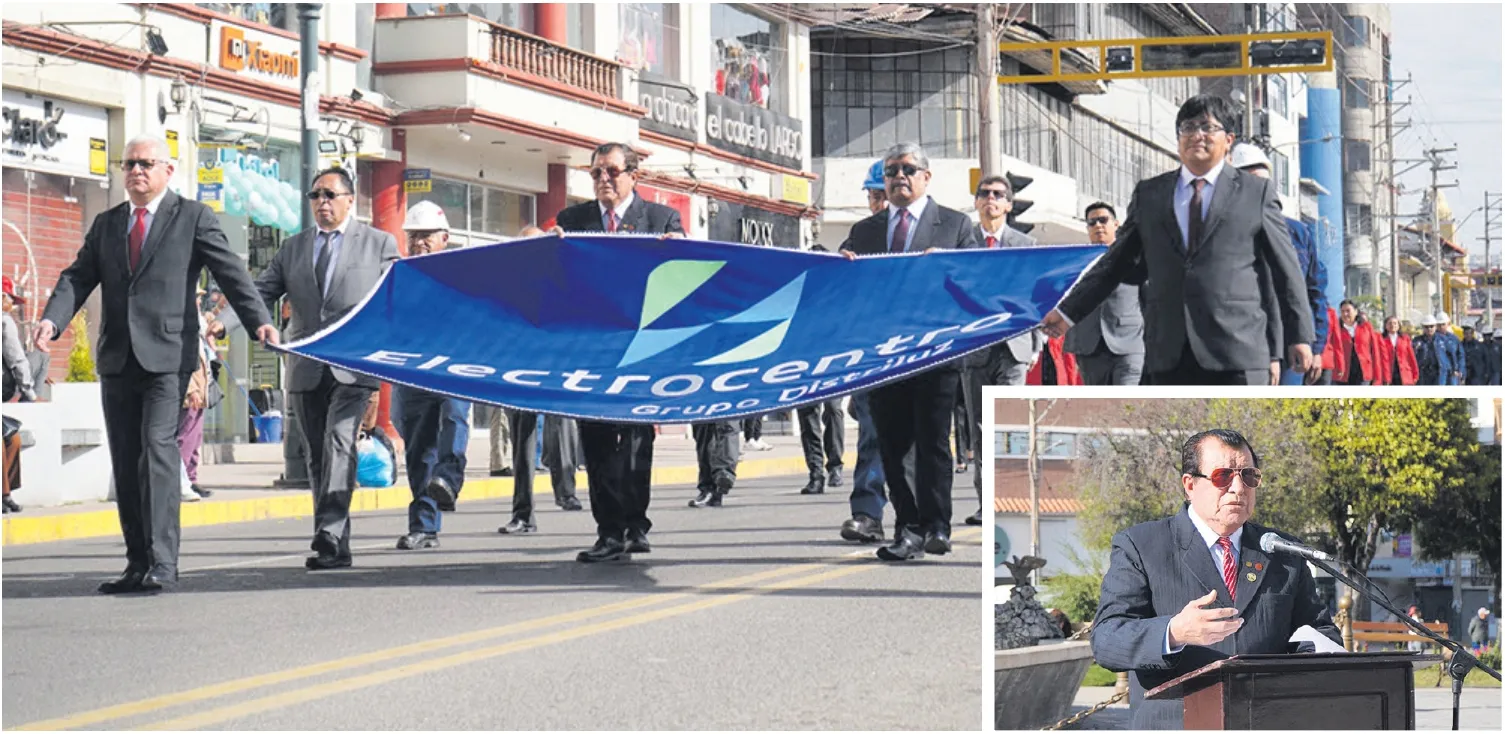 POR SUS 41 AÑOS: TRABAJADORES DE ELECTROCENTRO PRESENTE EN IZAMIENTO DOMINICAL