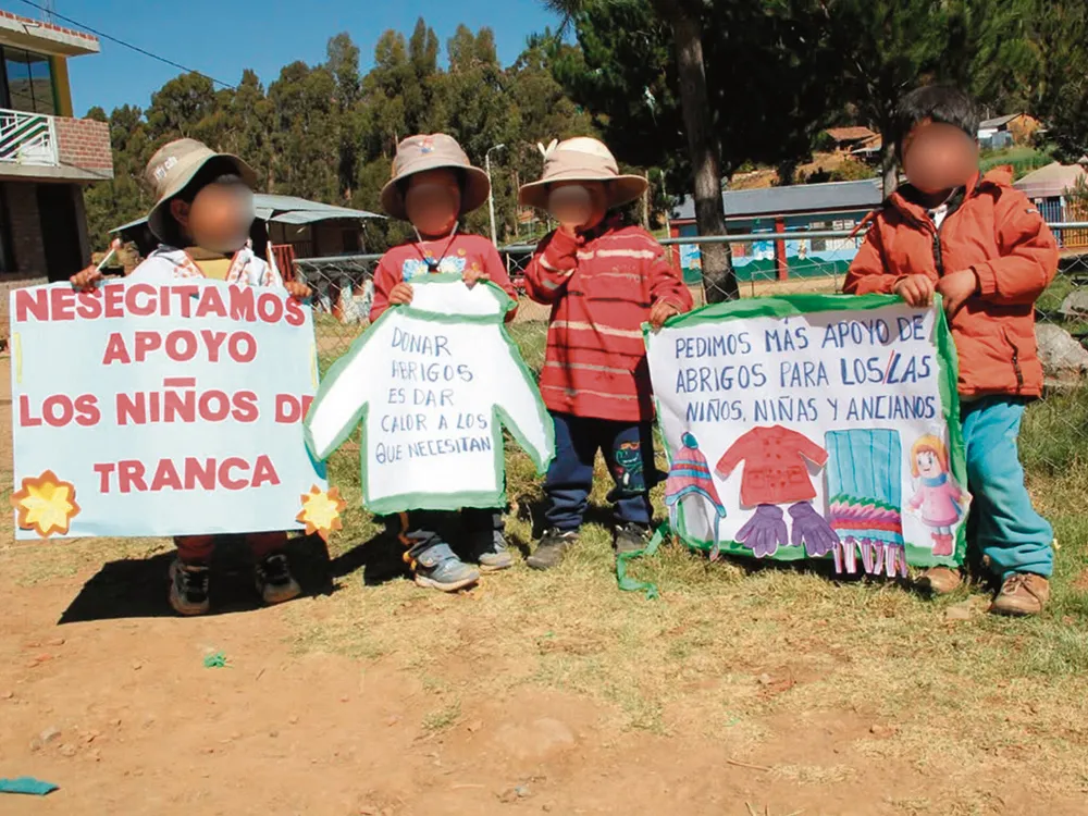 EN SECCLLA: NIÑOS CLAMAN AYUDA PARA ENFRENTAR EL FRÍO
