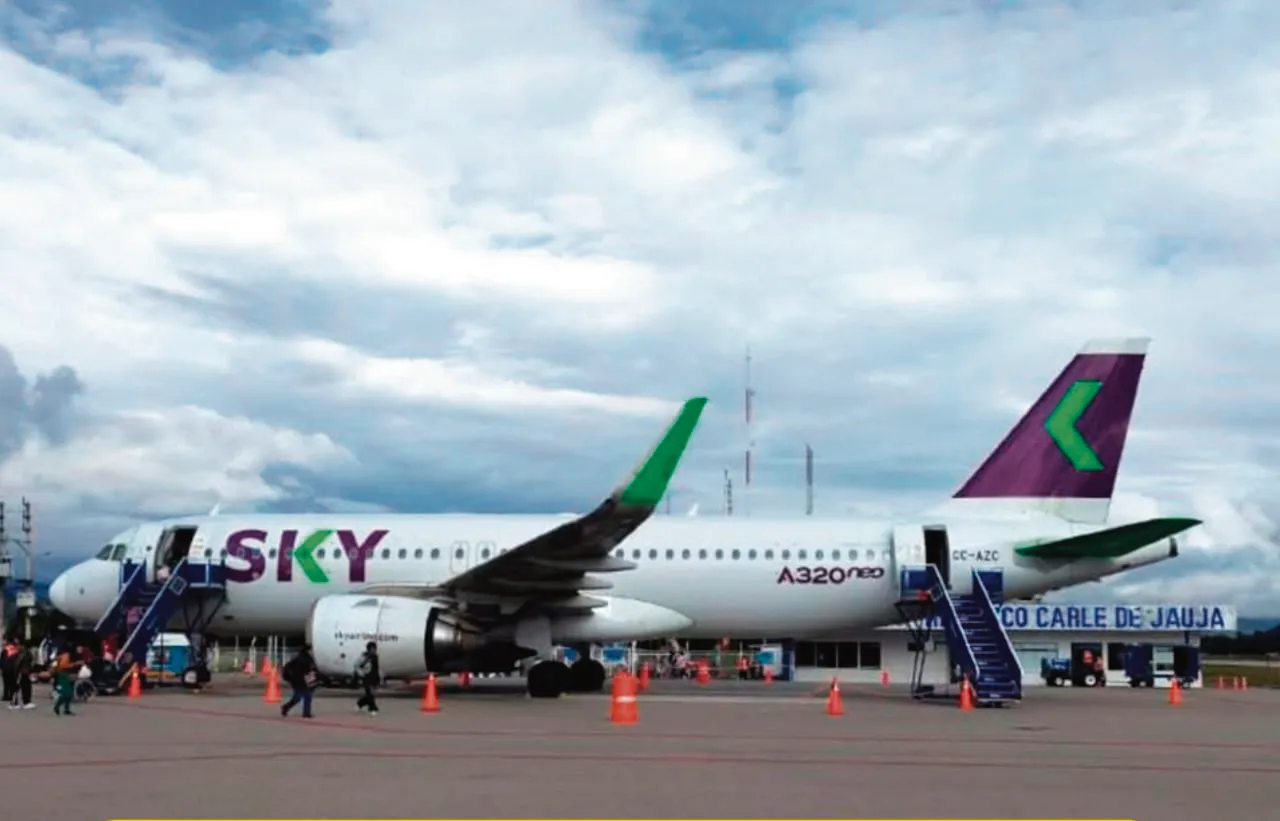 HASTA EL DOMINGO: SKY CANCELA VUELO DE REAPERTURA A JAUJA POR FALTA DE CERTIFICADO DE SEGURIDAD