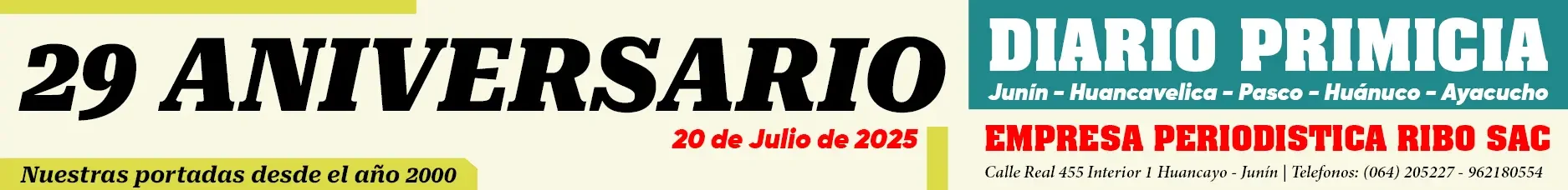 cintillo aniversario