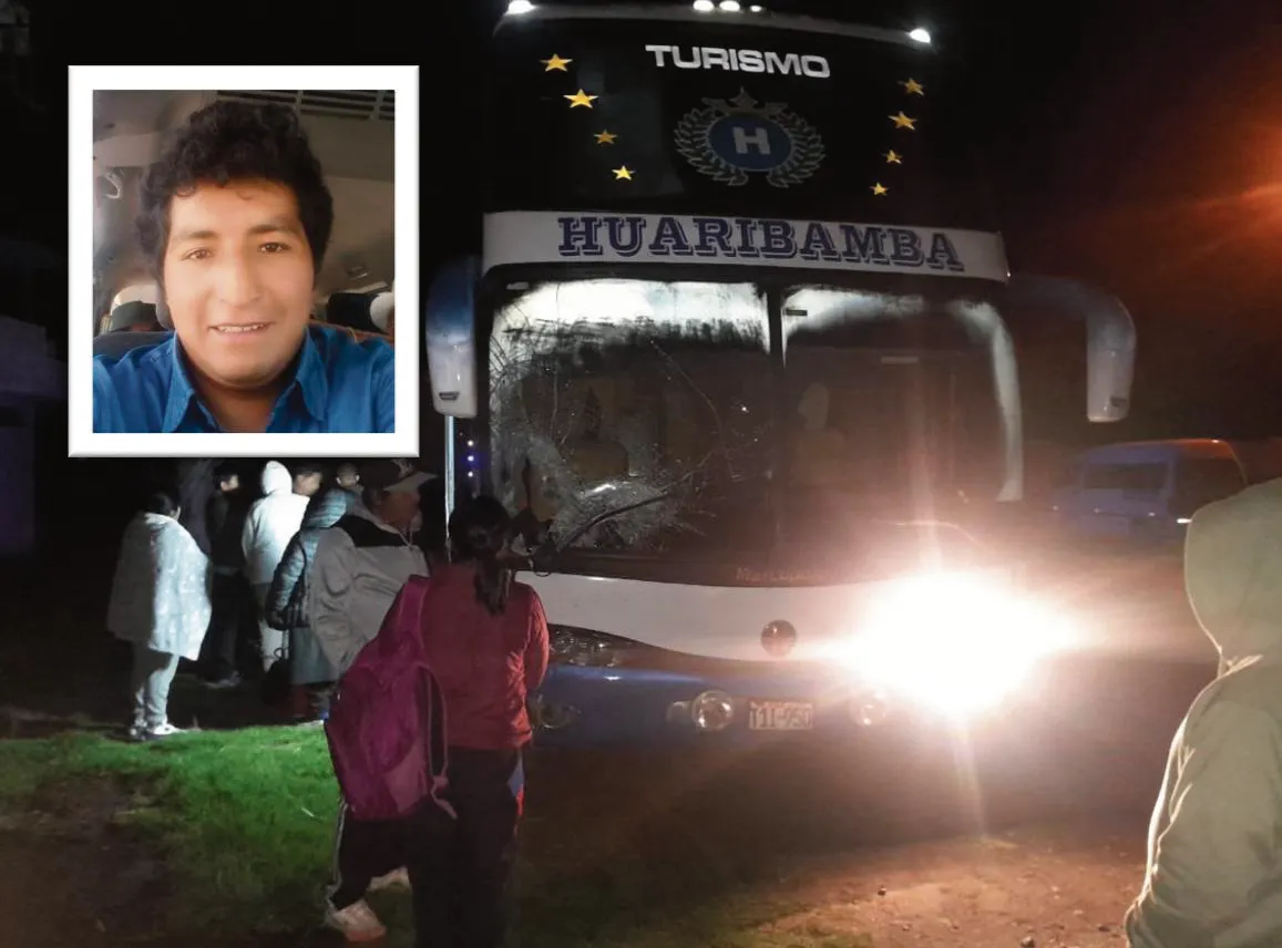 EN LA CARRERA CENTRAL: BUS MATA JOVEN DEPORTISTA, SOBRINO DE ALCALDE DE MASMA