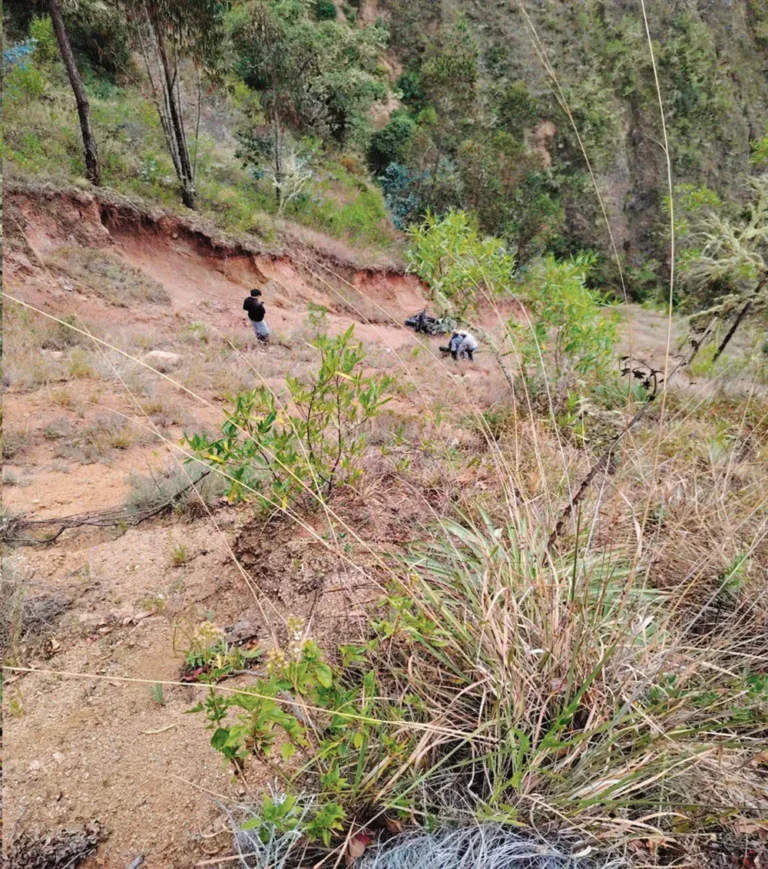 EN COLCABAMBA: MOTOCARGA CAE 800 METROS Y MUEREN 02 AGRICULTORES