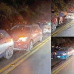 CUÁDRUPLE CHOQUE: EN LA CARRETERA CENTRAL GENERA CONGESTIÓN VEHICULAR EN SAN MATEO