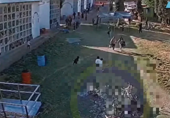 TARMA: SUJETO REALIZA DISPAROS EN CEMENTERIO GENERAL