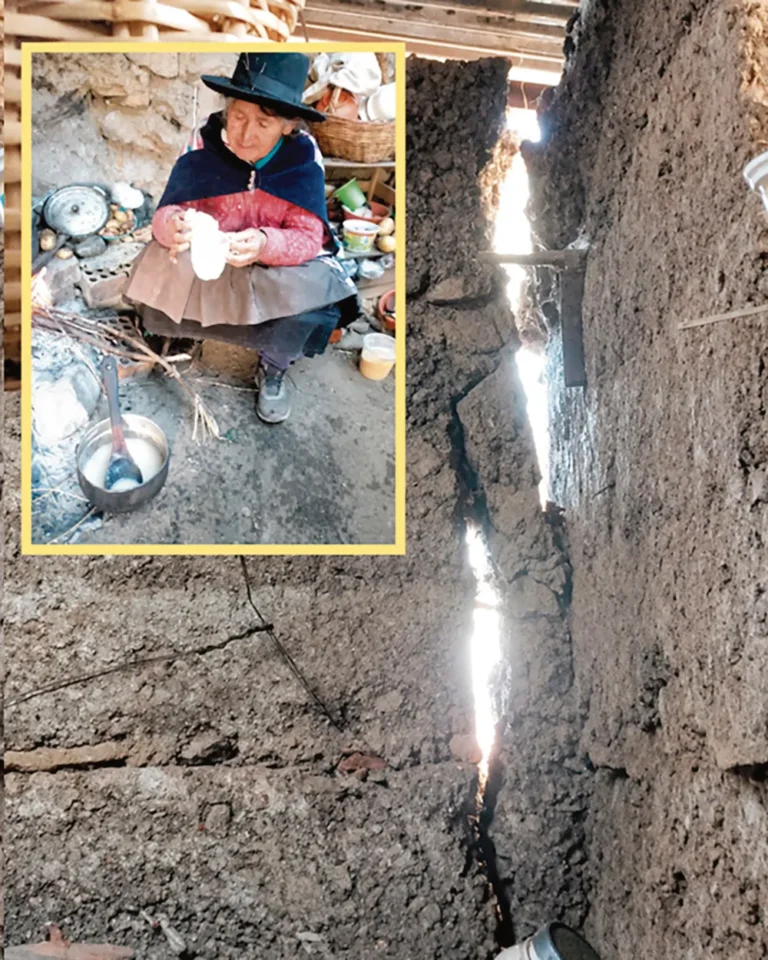 CHURCAMPA: COCINA CASI CAE SOBRE MUJER ADULTA TRAS SISMO