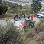 VÍA CHURCAMPA-MAYOCC: DOS HERIDOS TRAS VOLCAR VEHÍCULO