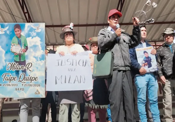 PIDEN JUSTICIA: ESCOLAR MILAN ERA DE HUANCAVELICA
