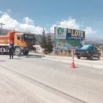 CONCEPCION: COLISIONAN VOLQUETE Y CAMIÓN DEJANDO DAÑOS DE CONSIDERACIÓN