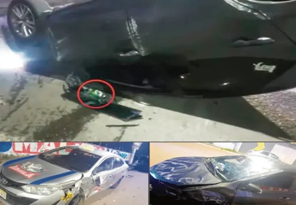 ACCIDENTE DE TRÁNSITO: DEJA UN AUTO VOLCADO Y UN HERIDO EN JIRÓN SAN LUCAS