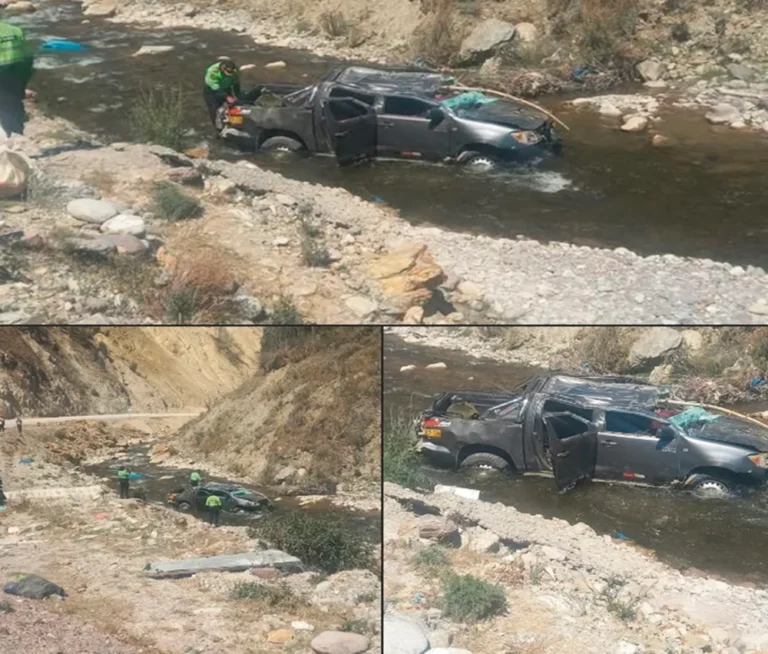 CAMIONETA CAE AL RIO SHULCAS: DEJA UN FALLECIDO Y DOS HERIDAS
