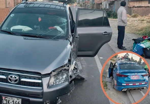 CHOQUE CAMIONETA Y AUTOMOVIL: DEJA VARIOS HERIDOS EN LA CARRETERA CENTRAL