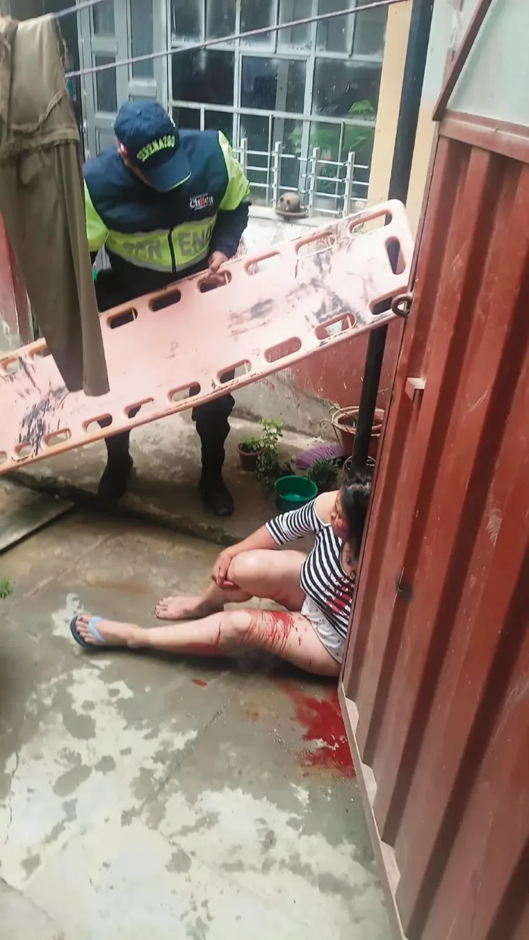 MUJER CAE DEL SEGUNDO PISO: FUE AUXILIADA POR SERENOS DE CHILCA