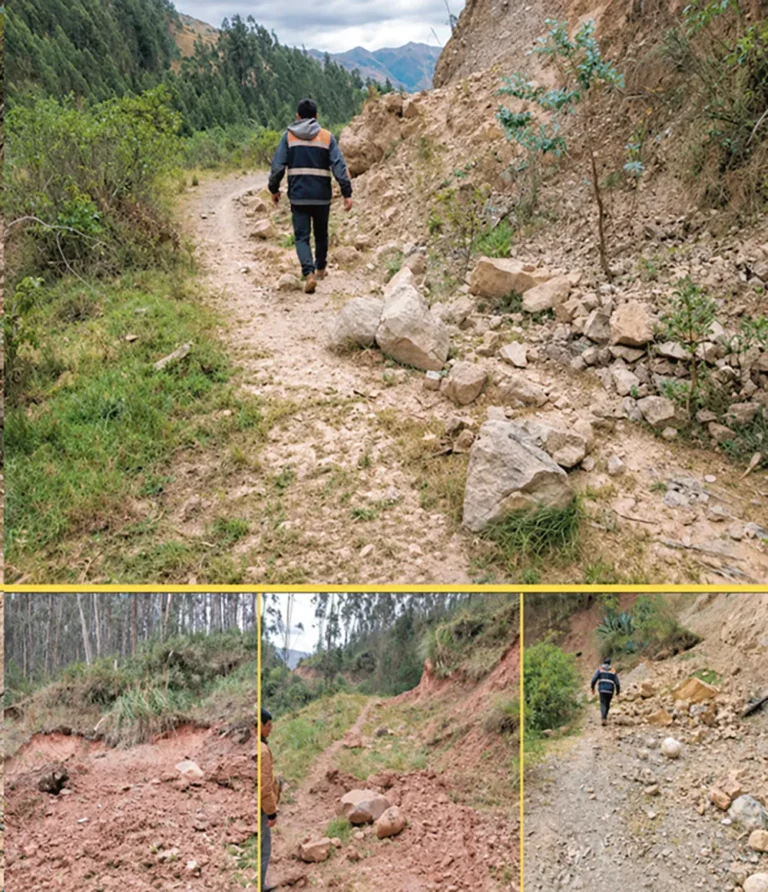 CHACAYÁN: DERRUMBE BLOQUEA TROCHA CARROZABLE