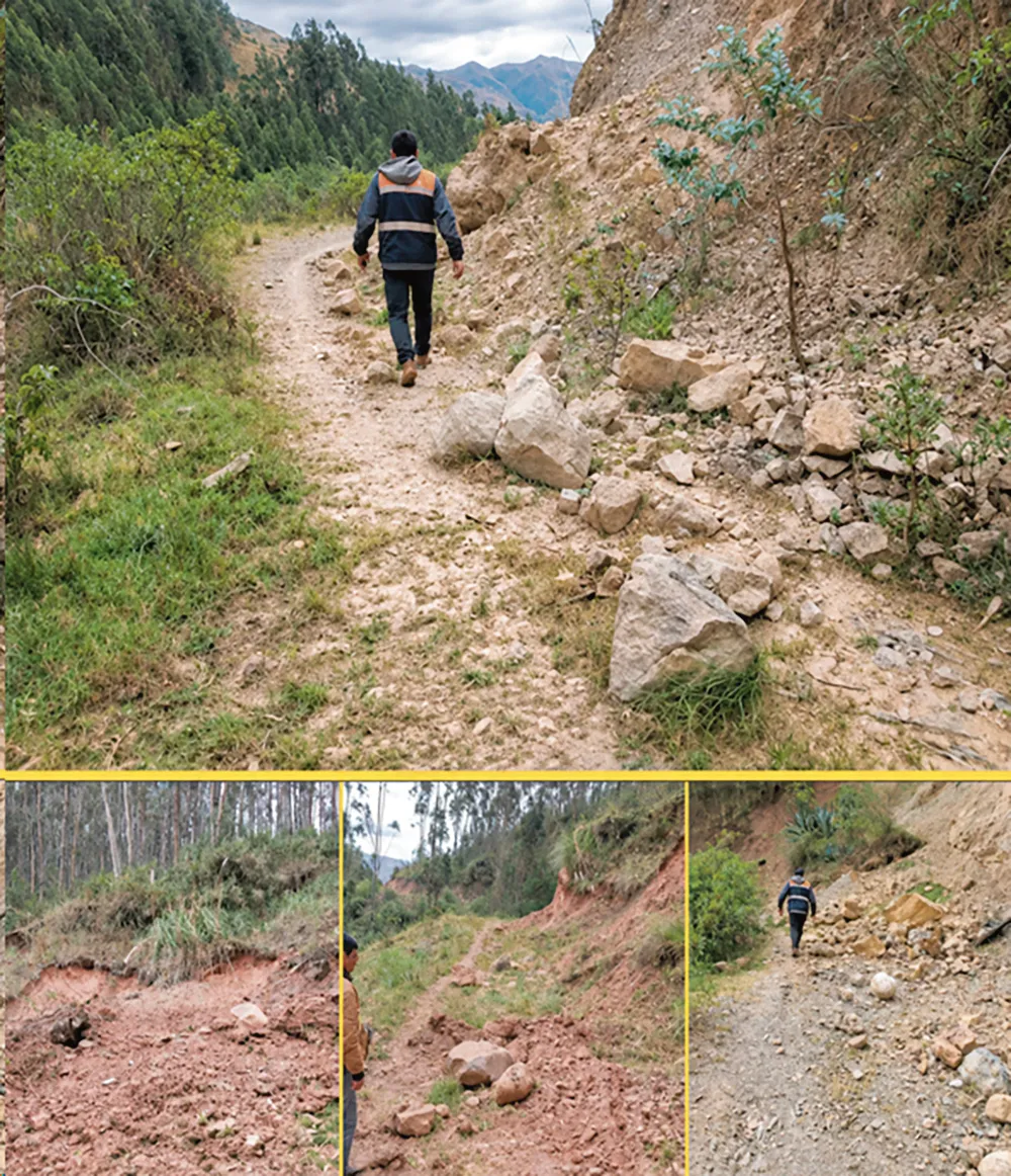 CHACAYÁN: DERRUMBE BLOQUEA TROCHA CARROZABLE