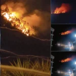 EN HUARIACA: CONTROLAN INCENDIO QUE AMENAZABA VIVIENDAS