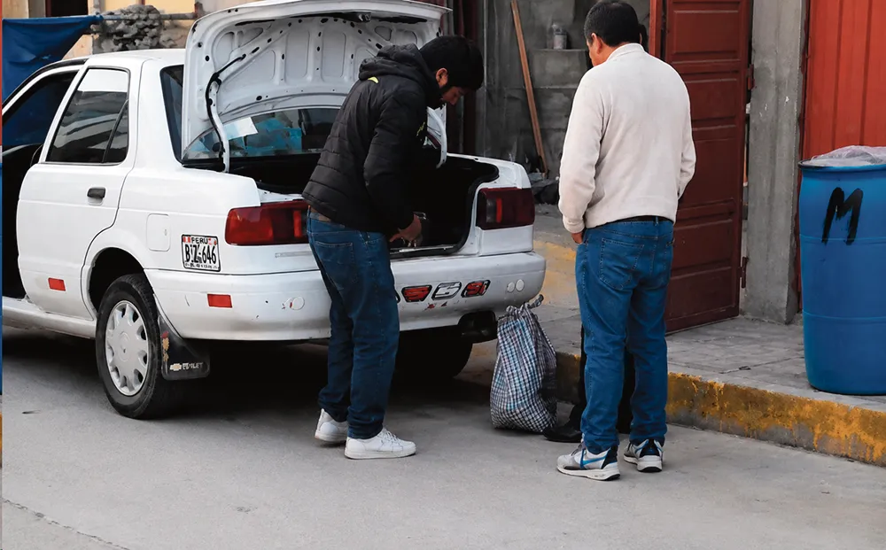 YANACANCHA: TRASLADAN A GATO DENTRO DE COSTAL