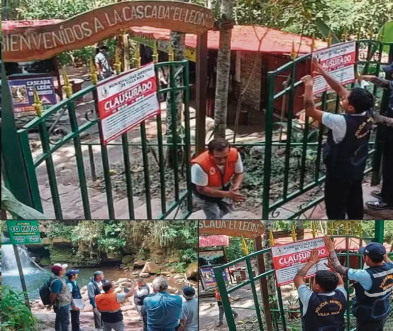 POR MUERTE DE ESCOLAR: CLAUSURAN LA CASCADA ‘EL LEÓN’ EN VILLA RICA