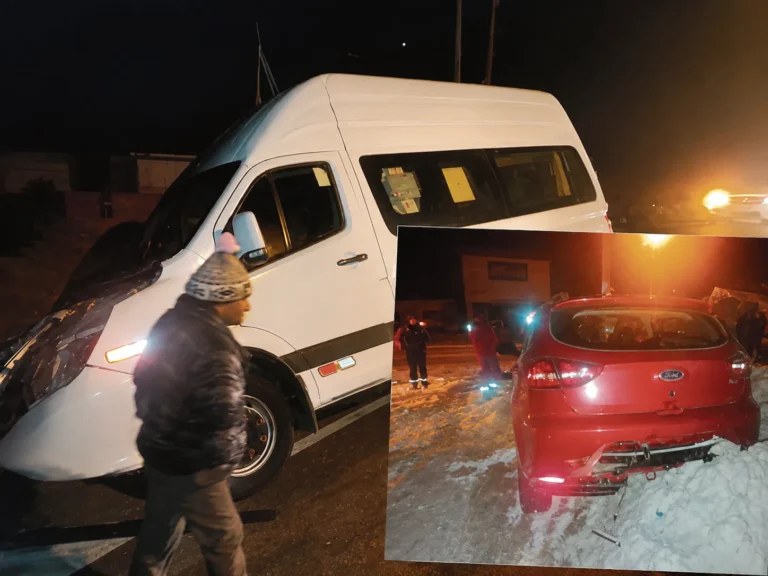 CUATRO PERSONAS HERIDAS: DEJA CHOQUE FRONTAL DE MINIVAN Y UN AUTO EN CURICACA YANACHACRA