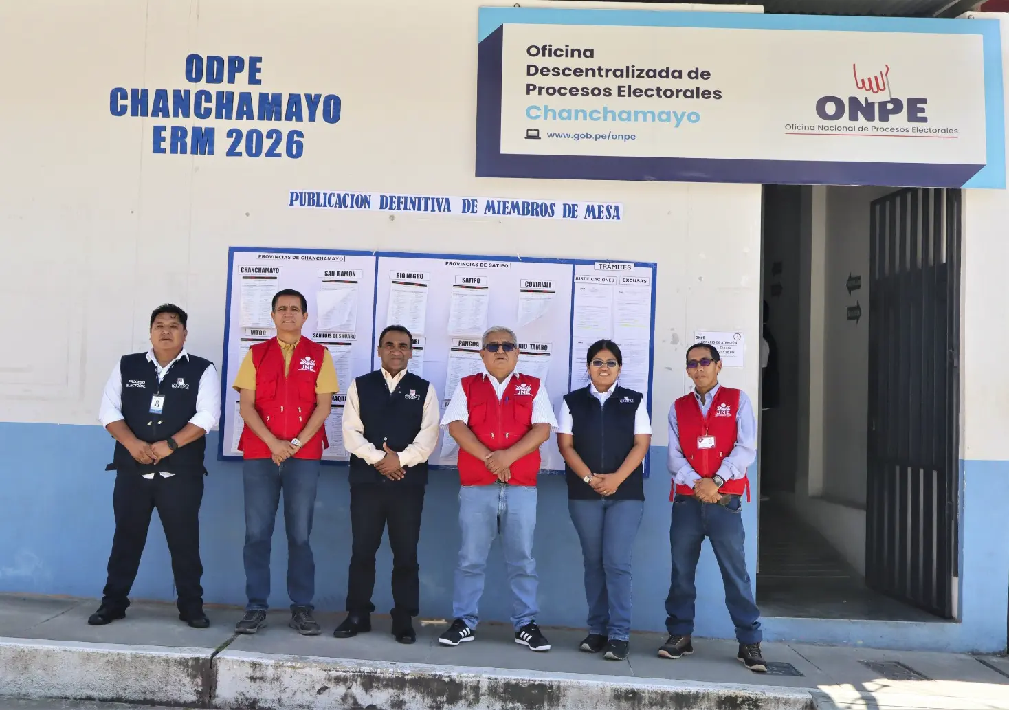 ODPE CHANCHAMAYO PUBLICA LISTA DEFINITIVA DE MIEMBROS DE MESA
