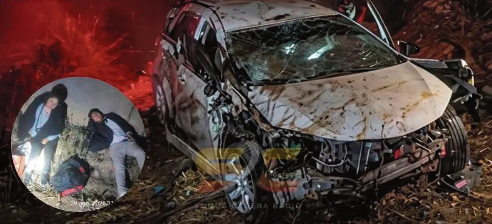 COLISIÓN DE AUTO Y CAMIÓN: DEJA TRES HERIDOS EN LA CARRETERA CENTRAL