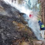 BOMBEROS, SERENAZGO Y VECINOS: SOFOCAN VORAZ INCENDIO EN PANCÁN-JAUJA