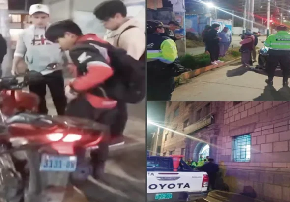 TRAS VIOLENTO CHOQUE CONTRA TAXI: MOTOCICLISTA DE 18 AÑOS RESULTA HERIDO