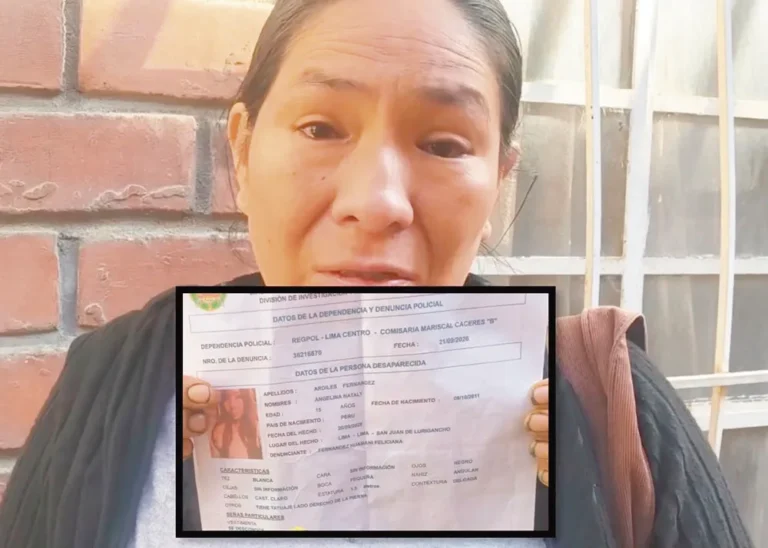 DESAPARECIÓ EN LIMA: BUSCAN INTENSAMENTE A JOVENCITA DE 15 AÑOS Y HABRÍA SIDO VISTA EN TARMA