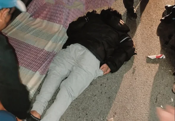 VIOLENTO CHOQUE EN TARMA: DEJA MOTOCICLISTA HERIDO EN CURVA DE CHIPOCAYO