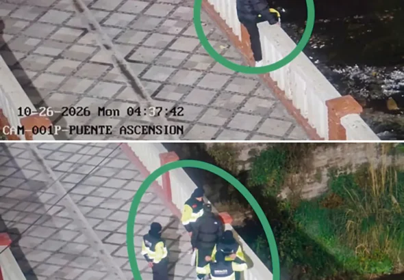 ASCENSIÓN: JOVEN INTENTA LANZARSE DESDE PUENTE COLONIAL 