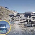 EN LA CARRETERA CENTRAL: CAMIONETA VUELCA TRAS ESQUIVAR ÓMNIBUS VARADO
