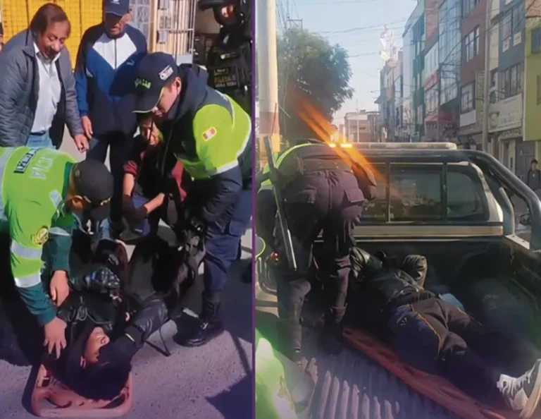 ACCIDENTE VIAL EN CHILCA: MOTOCICLISTA RESULTA HERIDO TRAS VIOLENTO CHOQUE CONTRA AUTOMÓVIL
