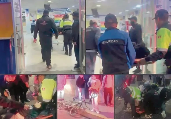 TRAS DESPISTE EN ATAURA: MOTOCICLISTA SUFRE DOBLE FRACTURA EXPUESTA