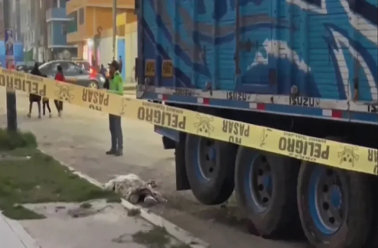 TRAGEDIA VIAL: ANCIANO MUERE ARROLLADO POR PESADO CAMIÓN EN CHILCA