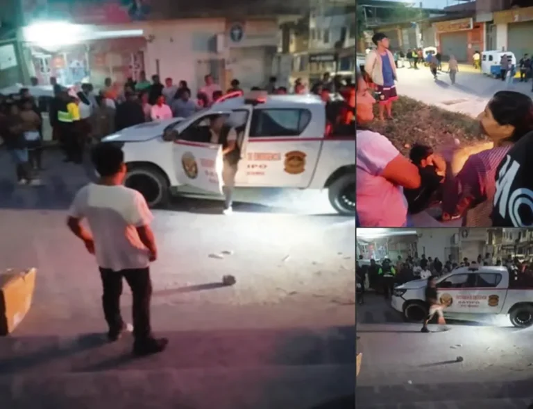 ACCIDENTE EN PICHANAQUI: PATRULLERO POLICIAL ATROPELLA A MOTOTAXI Y POBLADORES INTENTAN LINCHAR A EFECTIVO EBRIO