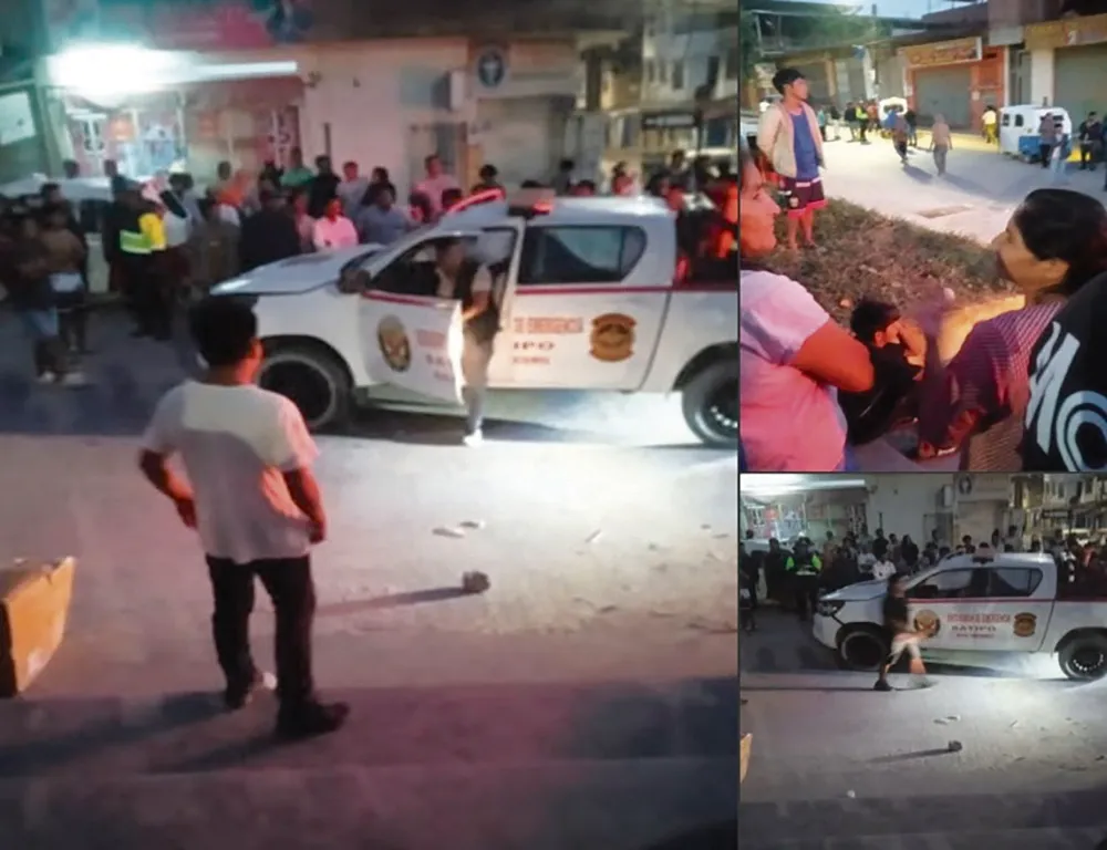 ACCIDENTE EN PICHANAQUI: PATRULLERO POLICIAL ATROPELLA A MOTOTAXI Y POBLADORES INTENTAN LINCHAR A EFECTIVO EBRIO