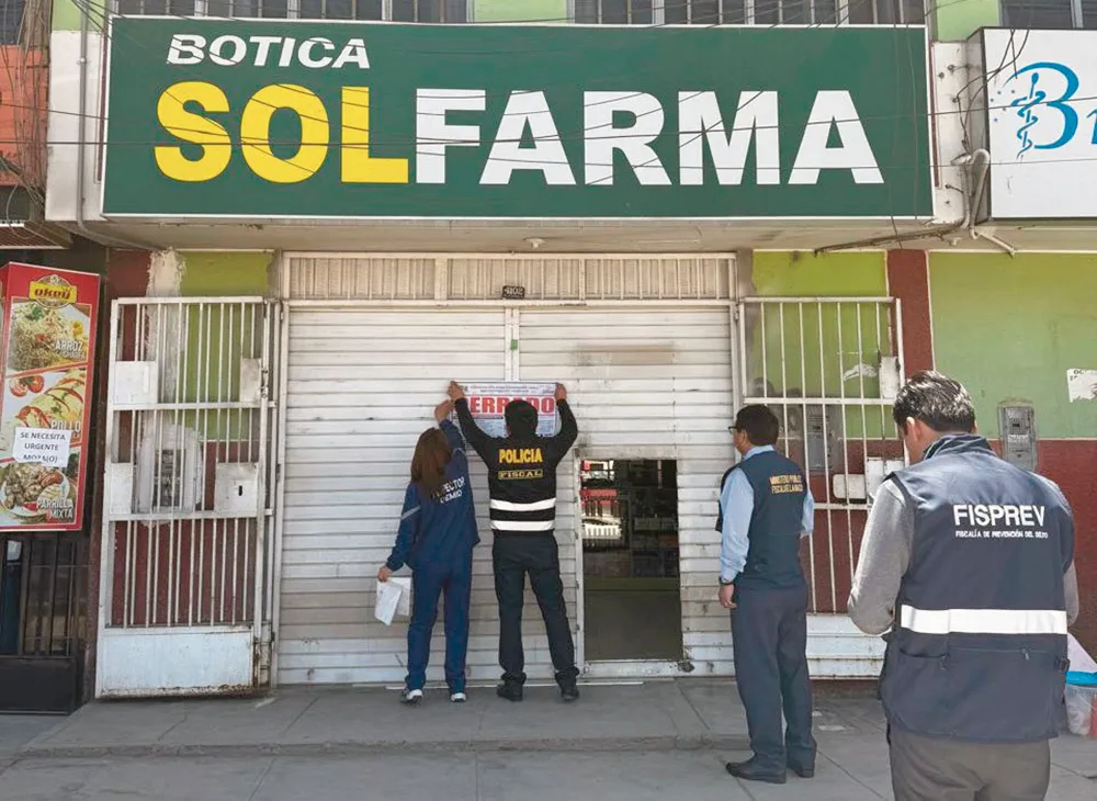 DIRESA JUNÍN DISPONE CIERRE: DE ESTABLECIMIENTO FARMACÉUTICO POR INCUMPLIR NORMAS SANITARIAS