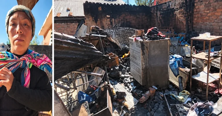 DRAMA SOCIAL Y SOLIDARIDAD: MADRE DE FAMILIA LO PERDIÓ TODO EN INCENDIO