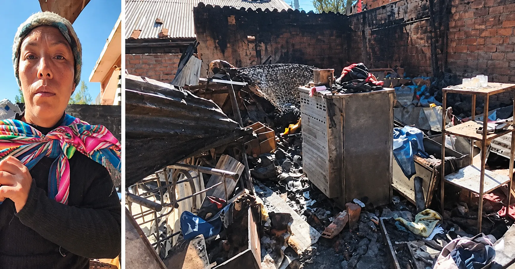 DRAMA SOCIAL Y SOLIDARIDAD: MADRE DE FAMILIA LO PERDIÓ TODO EN INCENDIO